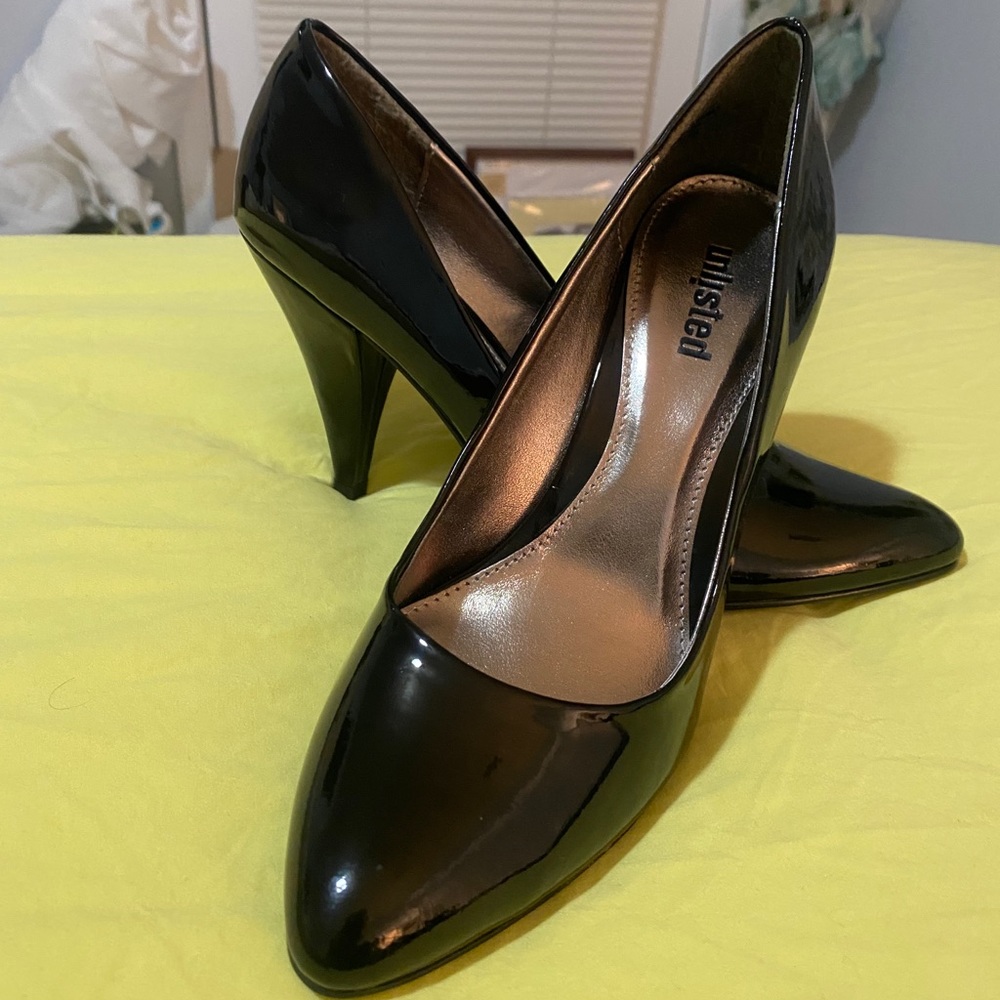 Black Patten Leather Shoes